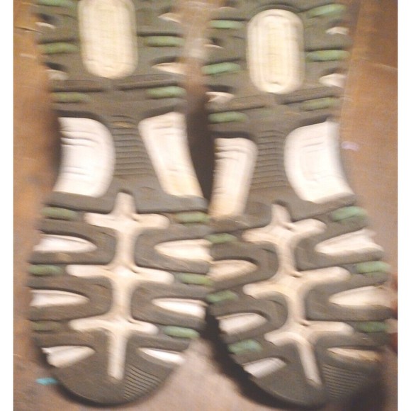 Size 11W - Champion Margaret Runner Sneakers Gray Teal Tennis Shoes - Picture 2 of 5